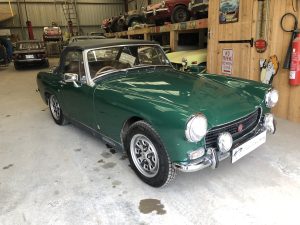 MG Midget verte
