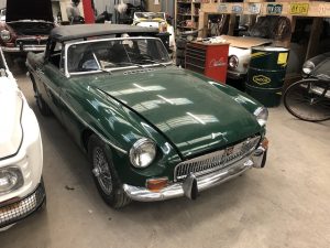 MG B verte cabriolet